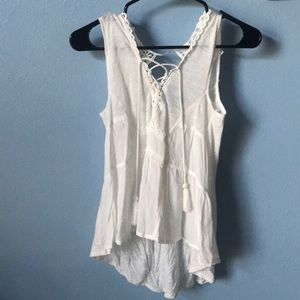 white/cream colored tank top